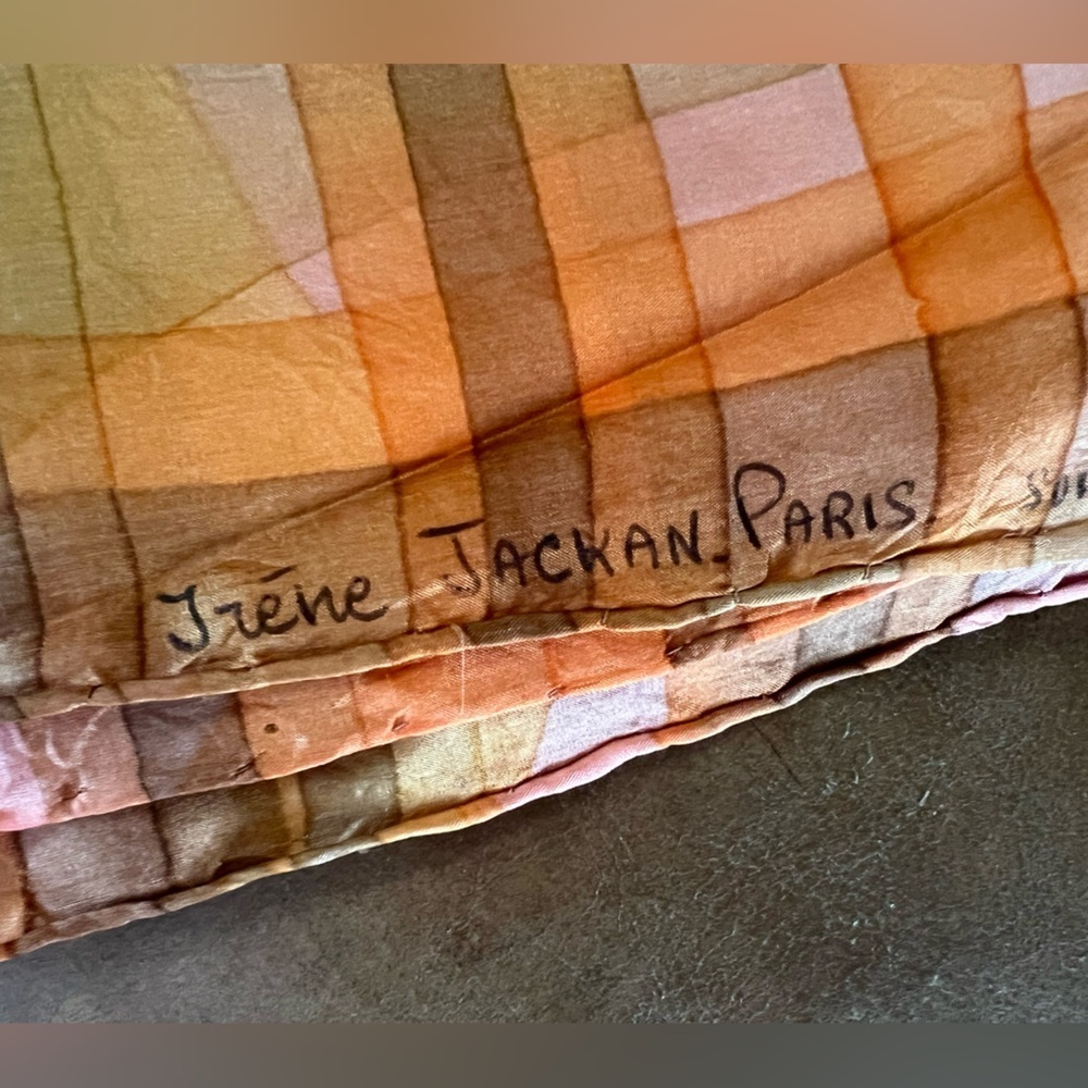 Hand Painted Silk Scarves Set of 3 - Picture 7 of 8